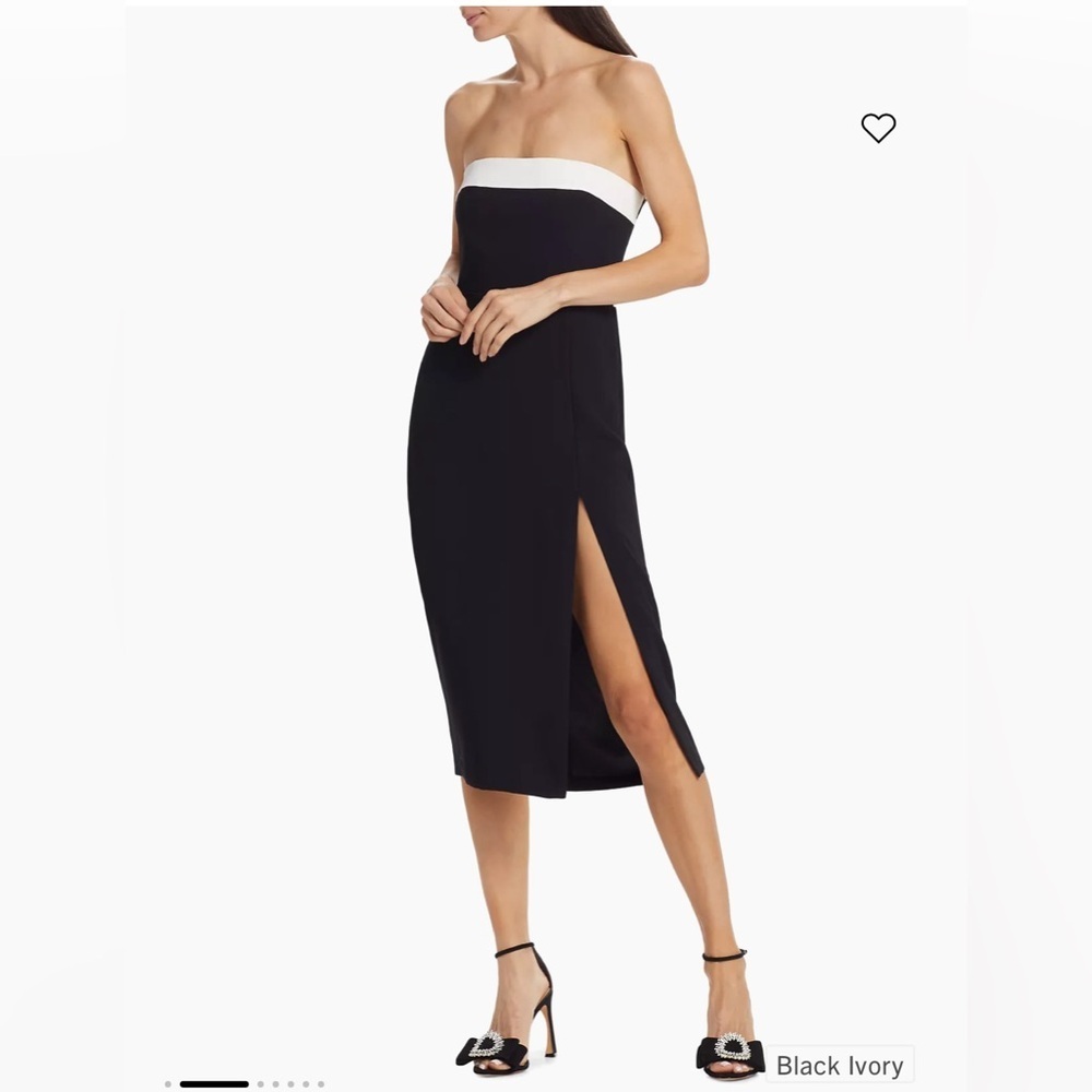 Nwt Amanda Uprichard Keller Strapless Midi-Dress
